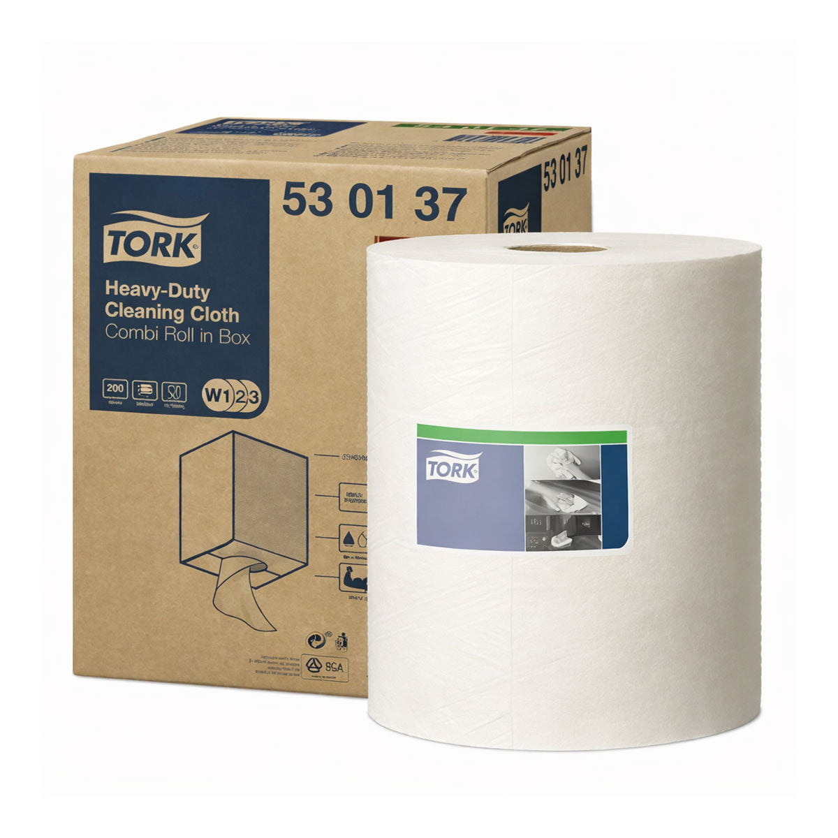 Paño de Limpieza Tork de Uso Intensivo (280 cortes)