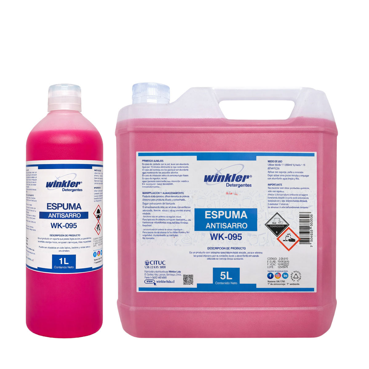 Espuma Antisarro Desincrustante (1 o 5 litros) WINKLER WK-095